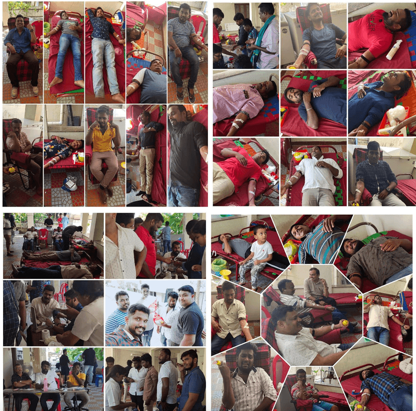 CONDUCTING MEGA BLOOD DONATION CAMP