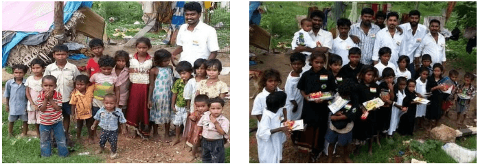 Independence’ Day Celebration with roadside homeless