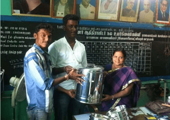MATERIAL SUPPORT TO UNDERPRIVILAGED SCHOOL, CHENNAI