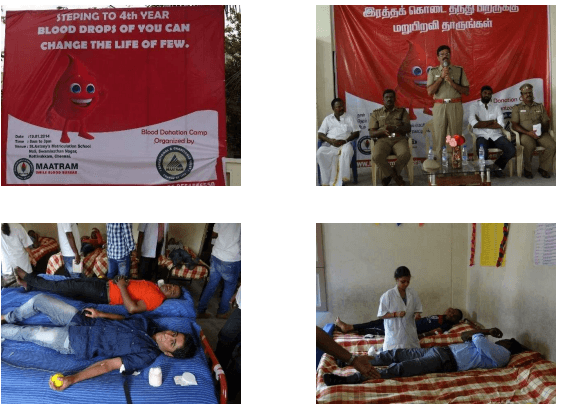 CONDUCTED BLOOD CAMP AT KOTTIVAKKAM, CHENNAI