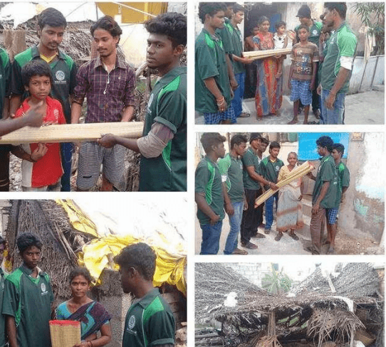 DISTRIBUTED FLOOD RELIEF MATERIALS TO SOOLAIMANAGAR NEAR BY  MATUKUPPAM