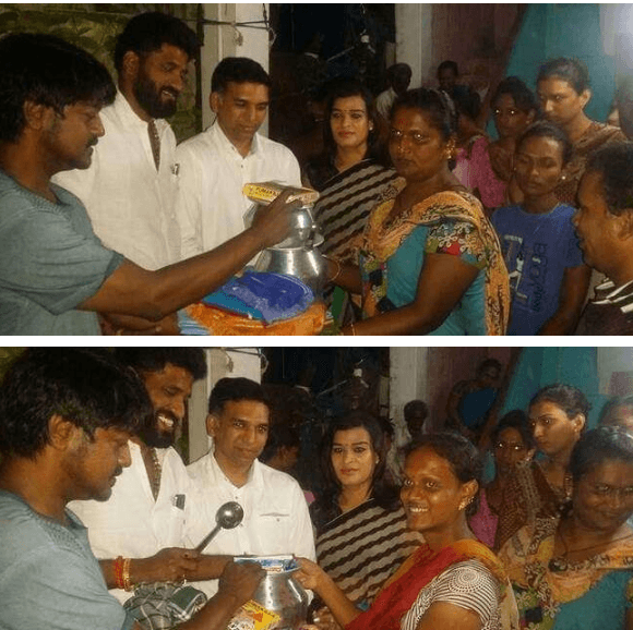 DISTRIBUTED RELIEF MATERIALS FOR THE PEOPLE IN CHENNAI AREAS