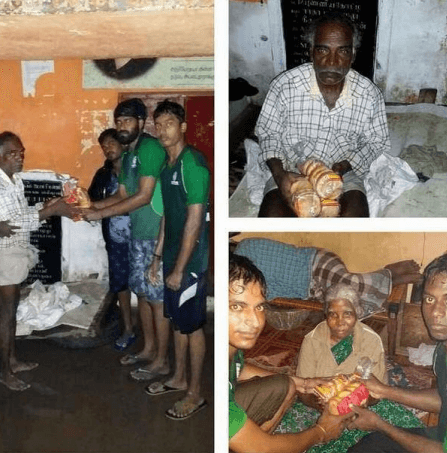 DISTRIBUTED BREAD PACKETS FOR FLOOD AFFECTED AREAS, OMR