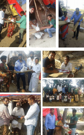 DISTRIBUTED RELIEF MATERIALS FOR THE PEOPLES & NEW  DRESSES FOR KIDS