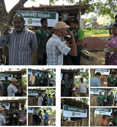 DRINKING WATER & BUTTER MILK SHED PLACED AT OMR SRP TOOLS  BUS STAND FOR HOT SUMMER