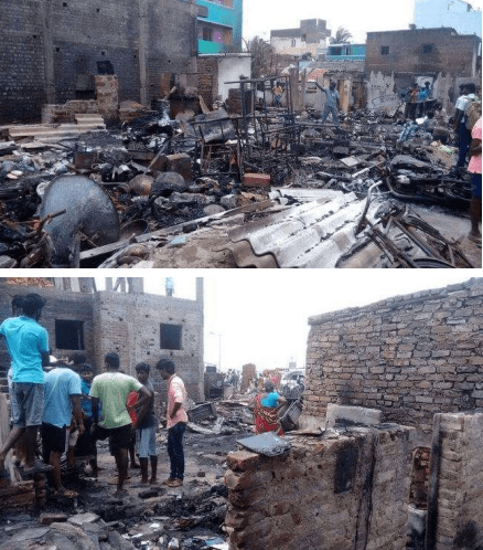 BASIC NEEDS PROVIDED IN BESANT NAGAR FIRE ACCIDENT