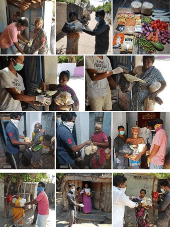 PROVIDED PROVISIONS & VEGGIES KITS AROUND DESERVED FAMILIES IN  CUDDALORE DISTRICT (COVID 19)