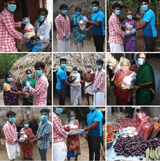 PROVIDED PROVISIONS & VEGGIES KITS AROUND 50 FAMILIES IN  VILLUPURAM DISTRICT (COVID 19)