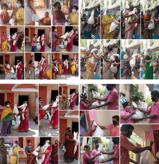 PROVIDED PROVISIONS AND VEGGIES KIT FOR 157 FAMILIES INCLUDING 30  TRANSGENDERS (COVID 19)