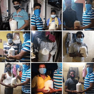 PROVIDED RICE BAGS FOR MIGRANT WORKERS (COVID 19)