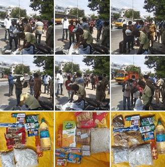 PROVIDED FOOD KIT FOR MIGRANT WORKERS TRAVELING TO BIHAR  (COVID 19)