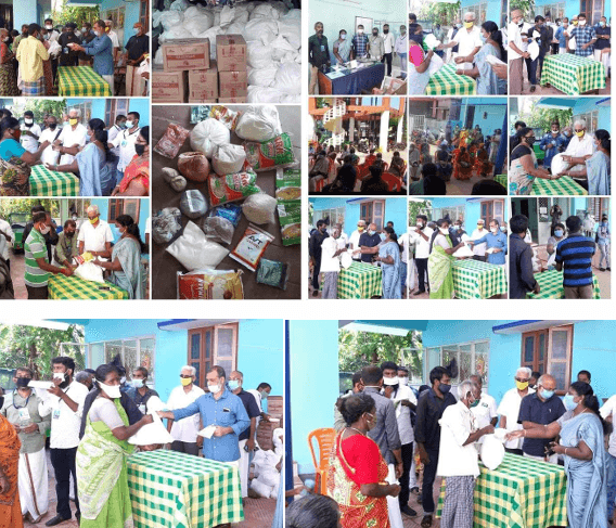 PROVIDED PROVISIONAL KITS FOR DESERVING PEOPLE AND MUNICIPALITY  SANITARY WORKERS IN KANYAKUMARI DISTRICT (COVID 19)