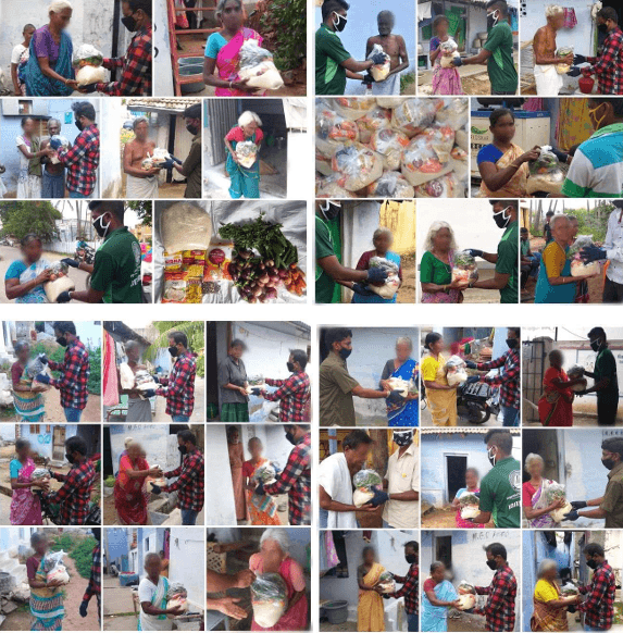 PROVIDED PROVISIONAL AND VEGETABLES KITS TO WEAVING FAMILIES IN  SALEM DISTRICT (COVID 19)