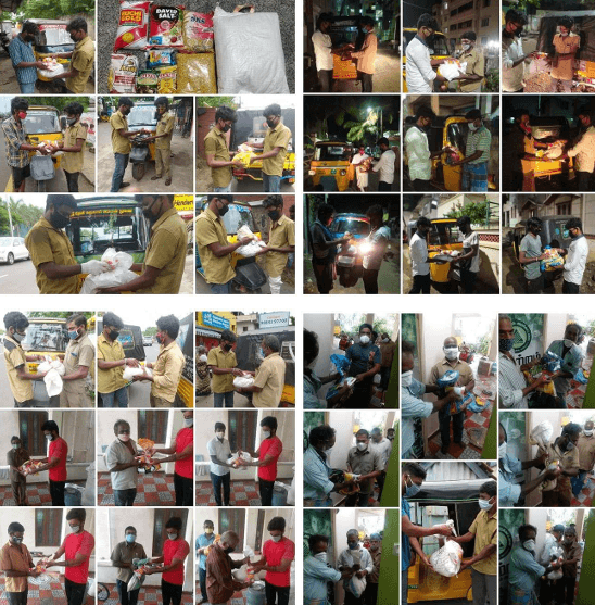 PROVIDED PROVISIONAL KITS TO AUTO DRIVERS (COVID 19)