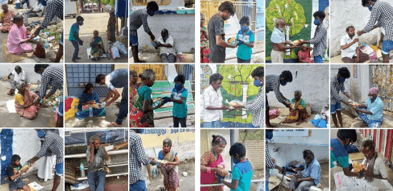 PROVIDED MASKS TO HOMELESS PEOPLE AND ALSO PROVIDED BUN, JUICE  AND WATER BOTTLE S (COVID 19)