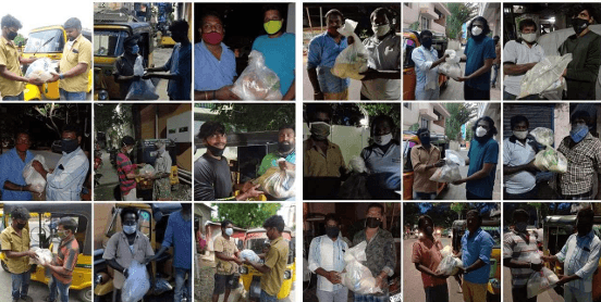 PROVIDED PROVISIONAL KITS TO AUTO DRIVERS AND METRO WORKERS  FAMILIES (COVID 19)