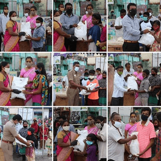 PROVIDED PROVISIONAL KITS TO GOVERNMENT SCHOOL STUDENT AND  THEIR FAMILIES (COVID 19)
