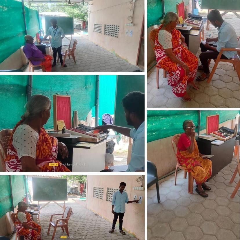 Maatram join hands with IVI and providing a free eye checkup for the needy peoples 19-03-2024