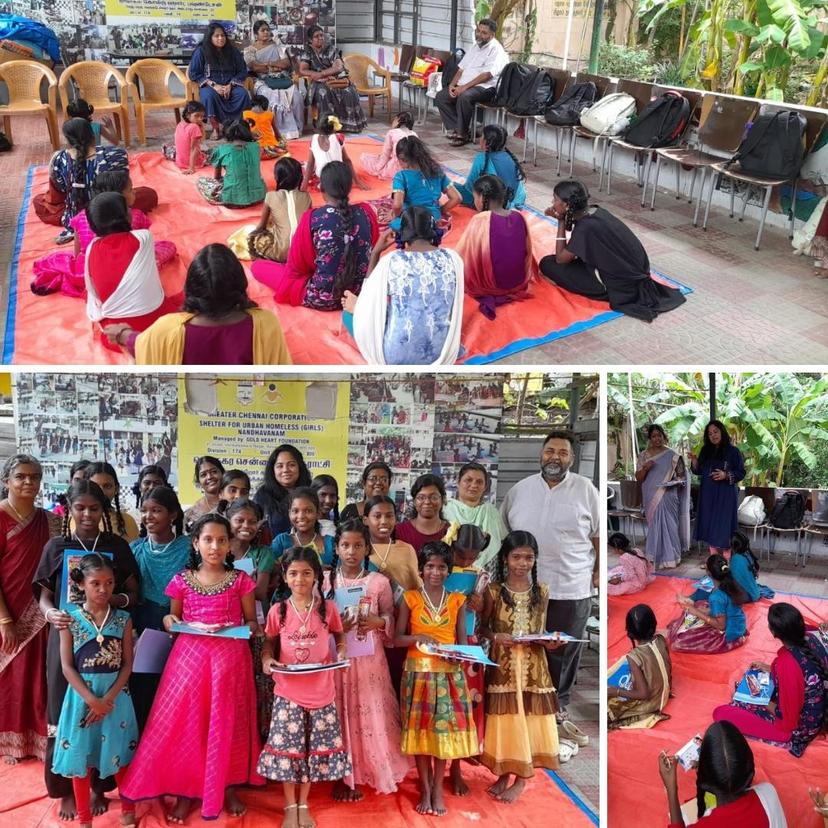 Provided Stationary items and gifts to the Nandavanam Shelter home children's. 13-07-2024