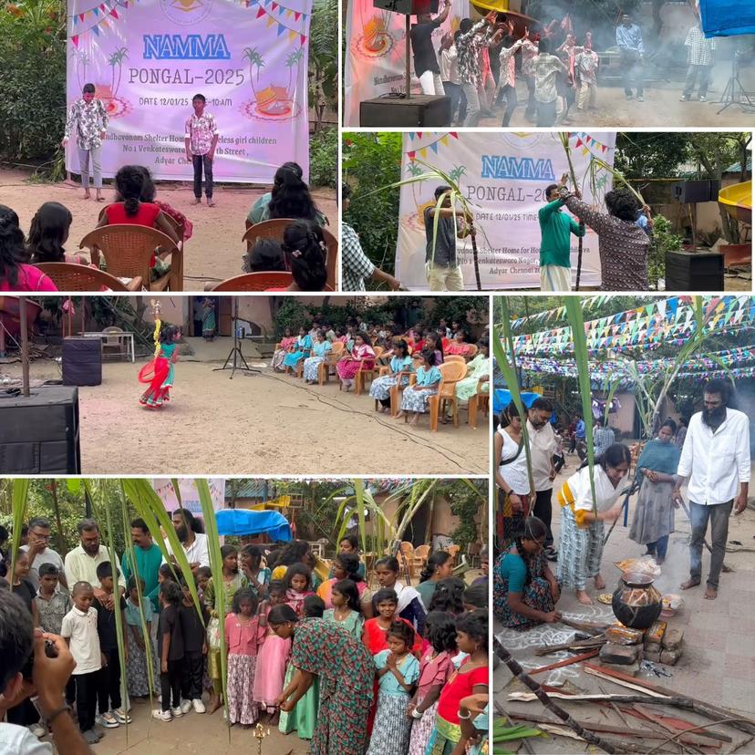 Celebrated Pongal with Nandavanam Girl shelter Home Children 12-01-2025