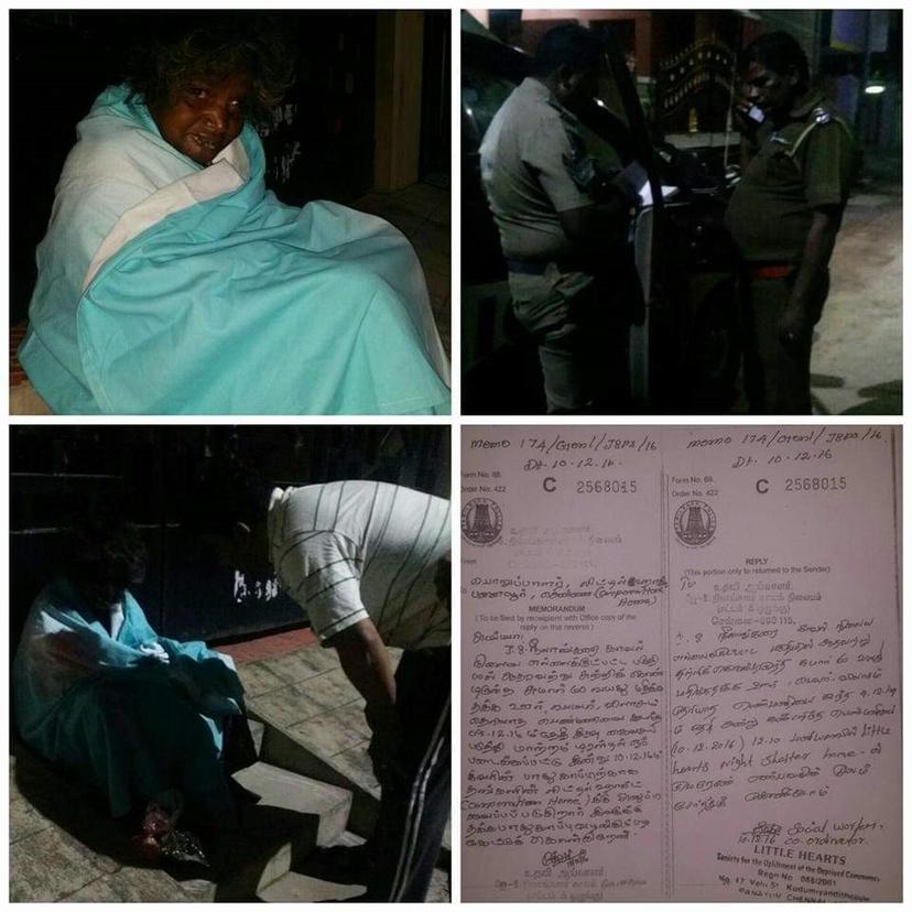 RESCUED DESTITUTE WOMAN IN KOTTIVAKKAM