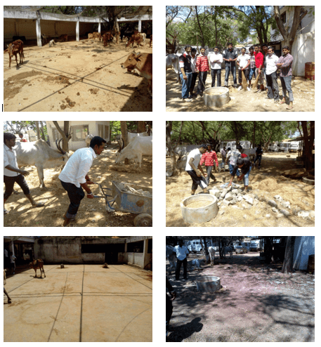 Maatram Educational & Charitable Trust  cleaning activities in Blue Cross Of India