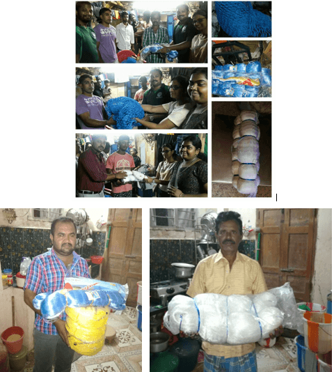 FIRE ACCIDENT IN BESANT NAGAR (Fishing net donation in Besant Nagar- Odakuppam)
