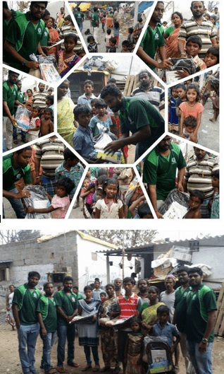 FIRE ACCIDENT (Provided School kits & Rice bags for 22 children’s in Pallavaram)