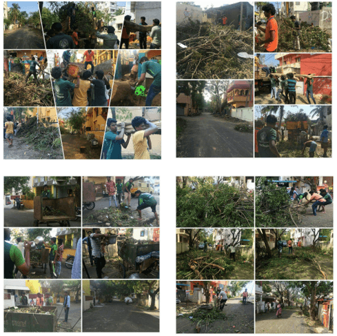 VARDAH CYCLONE (Cleaning Work in Chennai Corp. Zone 14 Palavakkam). December 16, 17 & 18, 2016