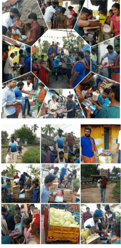 OCKHI CYCLONE  (Provided Relief Material for 300 families in Parakkinkaal village, Nagarcoil) December 6, 2017
