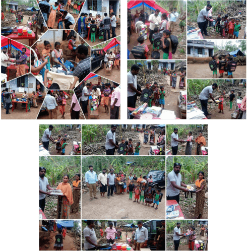 OCKHI CYCLONE  (Provided Provision materials & Stationary kits and school bag for Tribal village Kids in Nagarcoil) December 15, 2017
