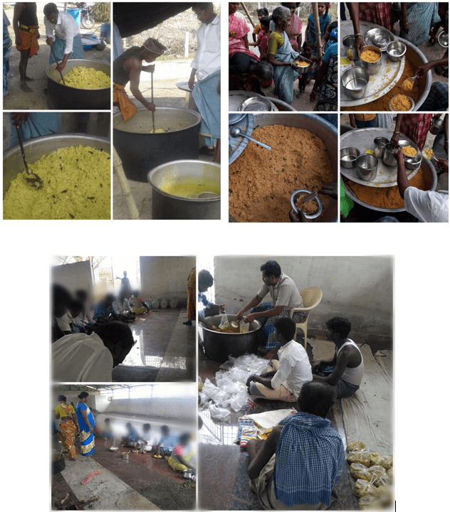 Distributed Food for Gaja Cyclone affected people in Thiruvarur District