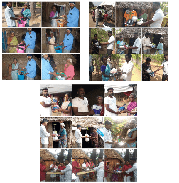 PONGAL FESTIVAL GIFT FOR GAJA CYCLONE AFFECTED PEOPLE'S IN DELTA DISTRICT