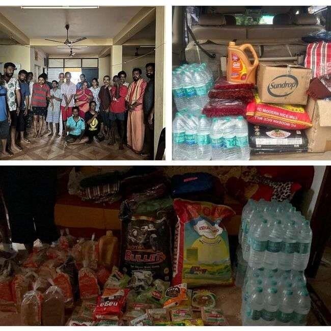 Provided provisions and blankets to the special children's home